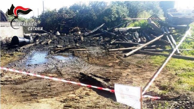 Sequestrata discarica abusiva nel Catanese: denunciato l’amministratore