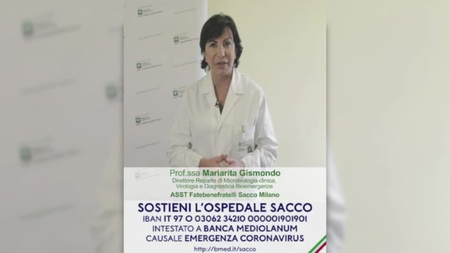 Coronavirus, una raccolta di fondi per l’Ospedale Sacco