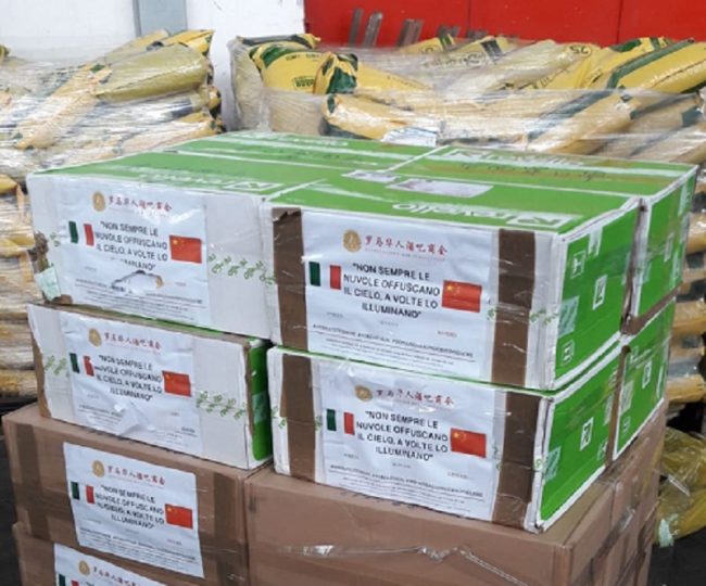 Dalla Cina alla Sicilia arrivano dispositivi di protezione per Coronavirus. “L’Italia è la nostra seconda casa”