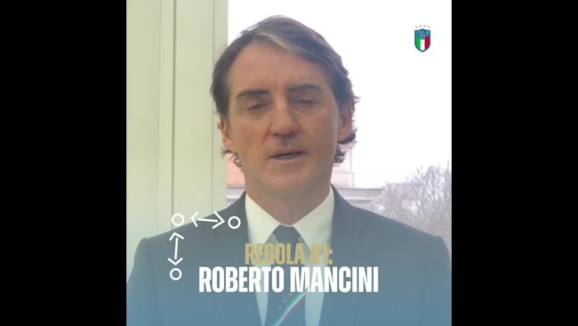 Coronavirus, prima regola Ct Mancini “Nuovo schema 1-1-1”