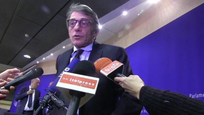 Coronavirus, Sassoli “Parlamento Ue non si ferma”