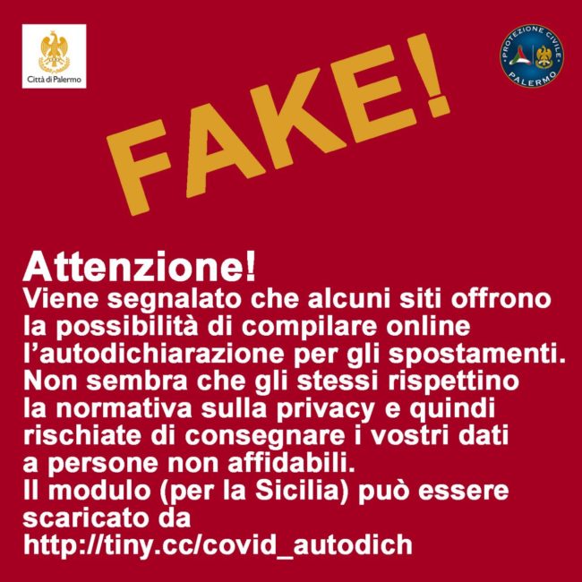 Coronavirus, dati autocertificazione a rischio: ecco il MODULO UFFICIALE SICILIANO