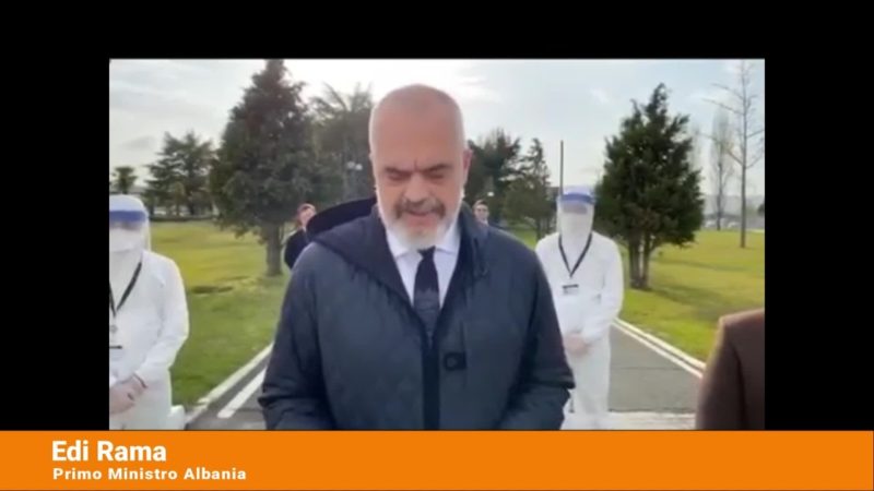 Coronavirus, Premier Albania “Aiutiamo Italia in difficolta’”