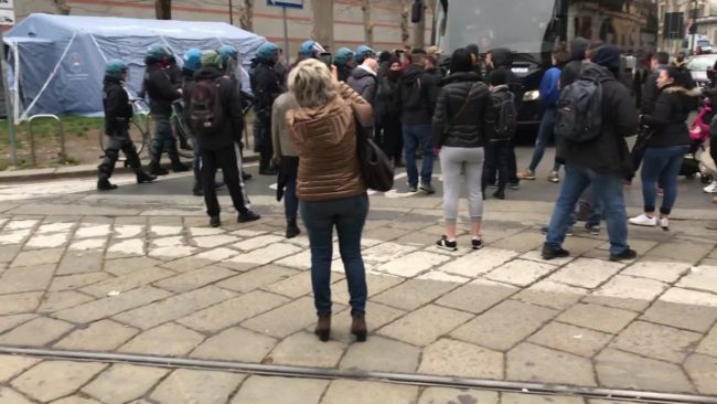 San Vittore, scontri Polizia-antagonisti