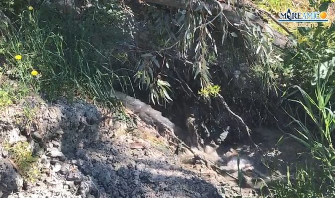 Sversamento di liquami, la denuncia di Mareamico: “Dovrebbe occuparsene l’ente” – VIDEO