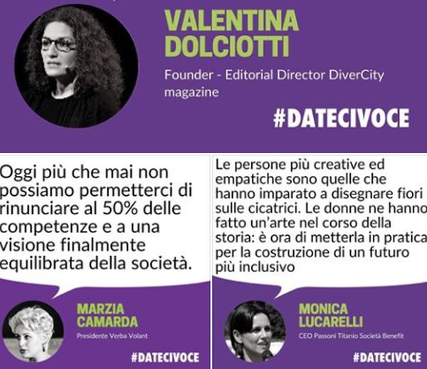 Parita' di genere, Dateci Voce lancia sabato un flashmob virtuale