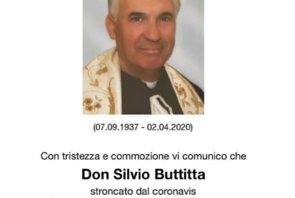 Casa di riposo di Villafrati, Don Silvio Buttitta vittima del contagio: “Ti ricordiamo con grande affetto”