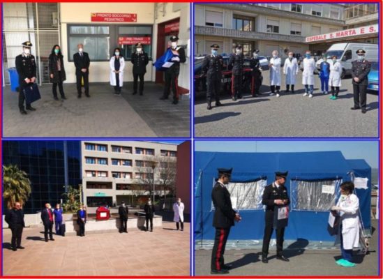 Catania, i carabinieri donano uova di pasqua e colombe a medici e bambini ricoverati in ospedale