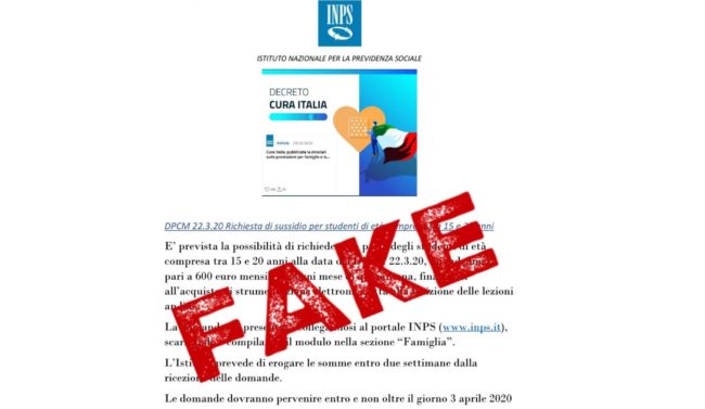 Coronavirus, 600 euro di bonus agli studenti per ogni mese quarantena: si tratta di una fake news