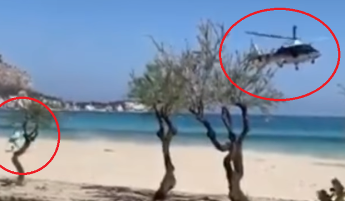 Lui prende il sole in spiaggia, i carabinieri lo inseguono con l’elicottero: scene da film ai tempi del Coronavirus