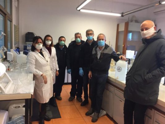 Sidra inizia la produzione di disinfettante per il Comune di Catania. Fatuzzo: “Vogliamo aiutare la comunità etnea”