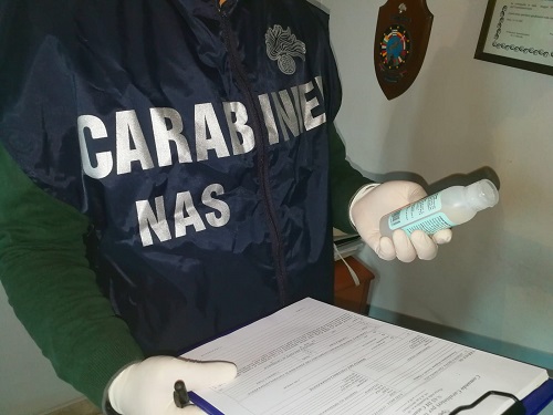 Catania, gel igienizzante non conforme alle norme del regime autorizzativo: sequestrato