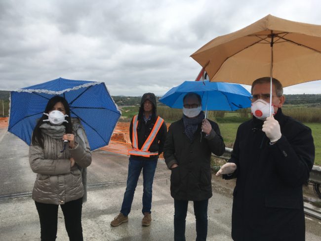 Proseguono i lavori sulla Noto-Pachino nonostante l’emergenza: sopralluogo dell’assessore Falcone