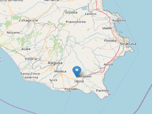 Continuano i tremori in Sicilia: avvertito terremoto vicino Ispica di magnitudo 2.3