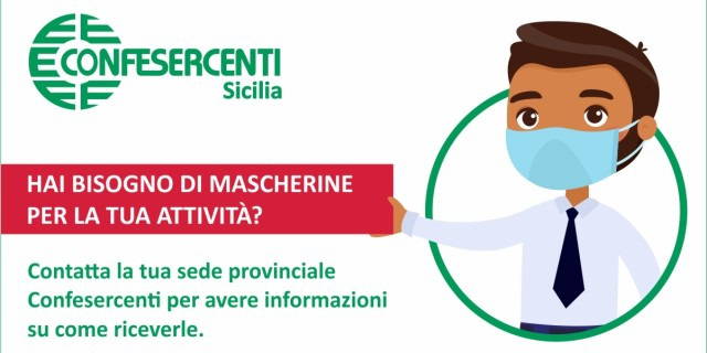 Confesercenti Catania, distribuzione mascherine alle imprese del territorio. Sorbera: “Vicinanza concreta”