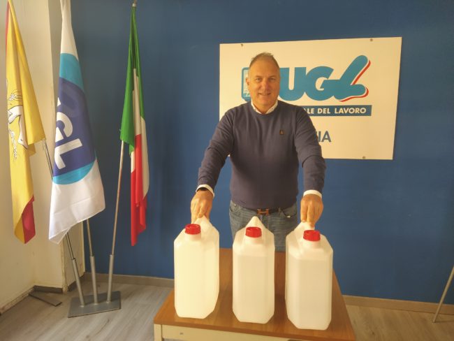 Ugl Catania riceve soluzione igienizzante dall’Università: “Grazie a un team che merita encomi”