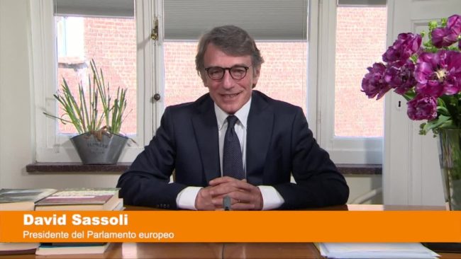 Coronavirus, Sassoli “Eurogruppo ha preso la strada giusta”