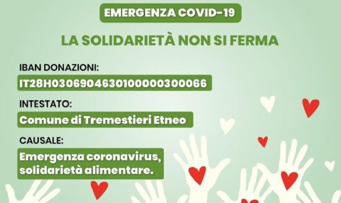 Emergenza Coronavirus, anche il Comune di Tremestieri Etneo in prima linea per aiutare i cittadini bisognosi Emergenza Coronavirus, anche il Comune di Tremestieri Etneo in prima linea per aiutare i cittadini bisognosi