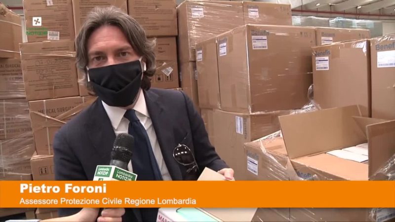 Da regione Lombardia 100 mila mascherine alle Forze dell’ordine