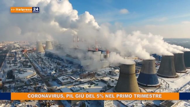 Coronavirus, Pil giu’ del 5% nel primo trimestre
