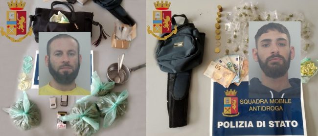 Operazione antidroga, marijuana e cocaina in dosi pronta allo spaccio: due arresti – VIDEO
