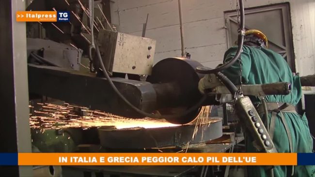 In Italia e Grecia peggior calo Pil dell’Ue