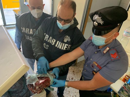 Oltre 50 kg di carne in pessimo stato destinati alla vendita: sequestrata macelleria a una donna