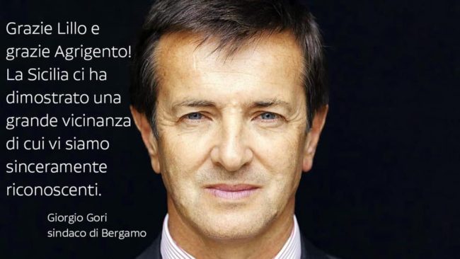 “La Sicilia ci ha dimostrato una grande vicinanza”, i ringraziamenti del sindaco di Bergamo dopo la lettera di Lillo Firetto