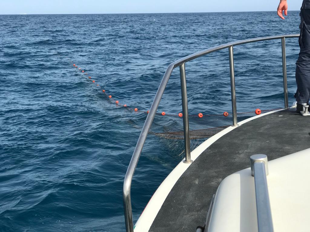 Area Marina Protetta del Plemmirio, caso di pesca di frodo in zone vietate: sequestrata rete di 500 metri
