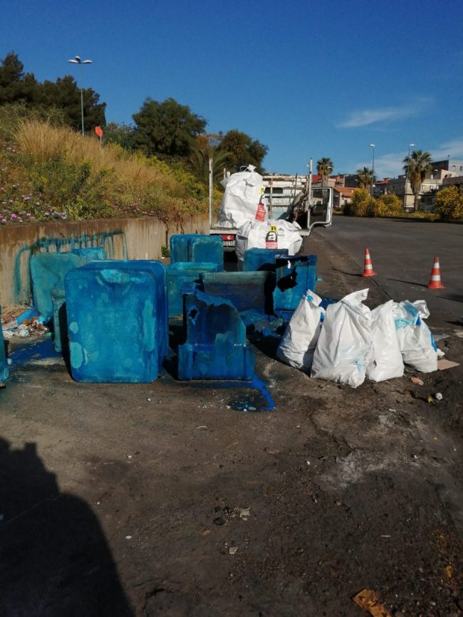 Librino, rimosse quindici vasche di amianto abbandonate in via Grimaldi: disposta bonifica area