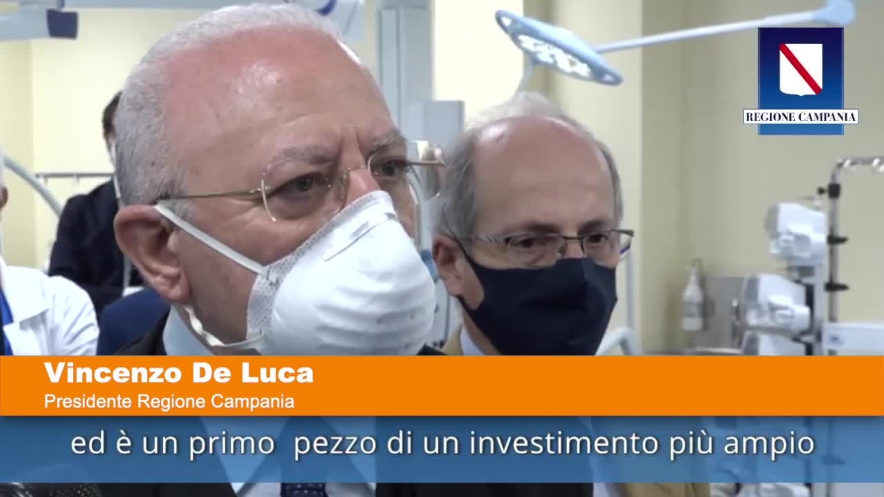 Campania, nuova terapia intensiva all’ospedale di Boscotrecase