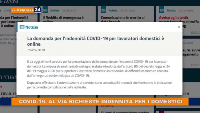 Inps, al via richieste di indennità per i domestici