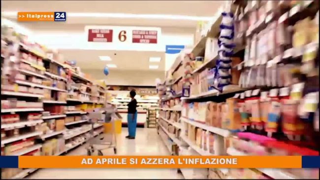 Ad aprile si azzera l’inflazione