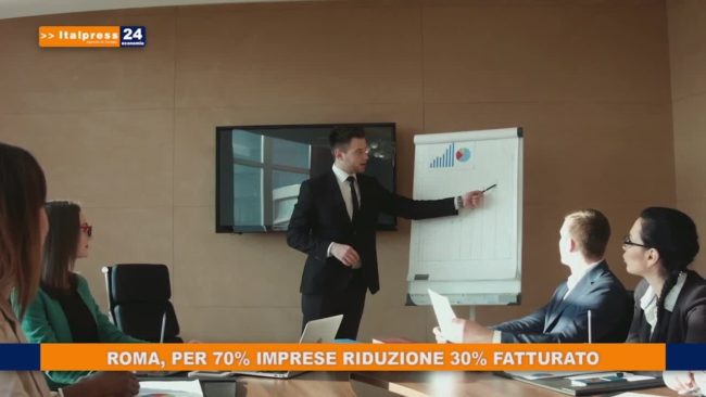 Roma, per 70% imprese riduzione 30% fatturato