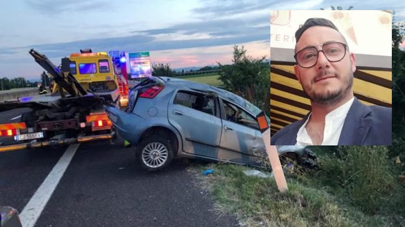 Scontro tra due auto, tragico il bilancio: morto il 32enne Gianluca Bisconti, 4 i feriti