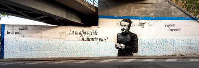 Catania e la legalità, il murales di Peppino Impastato torna a nuova vita