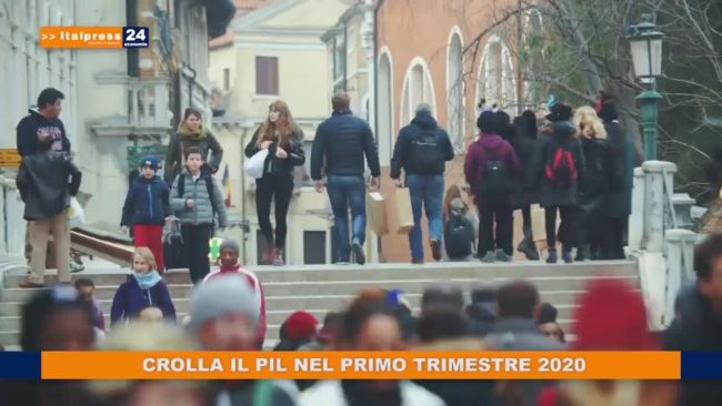 Crolla il Pil nel primo trimestre 2020