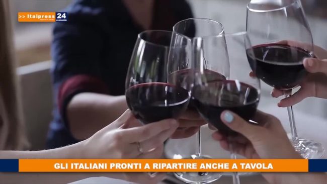 Gli italiani pronti a ripartire anche a tavola