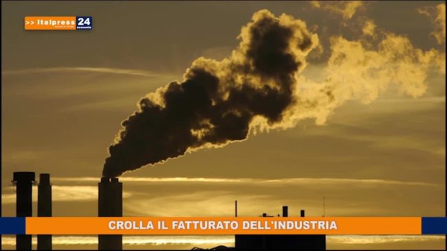 Crolla il fatturato dell’industria