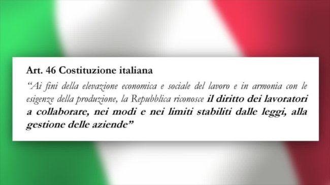 Ugl “Coinvolgere i lavoratori nella gestione aziendale”
