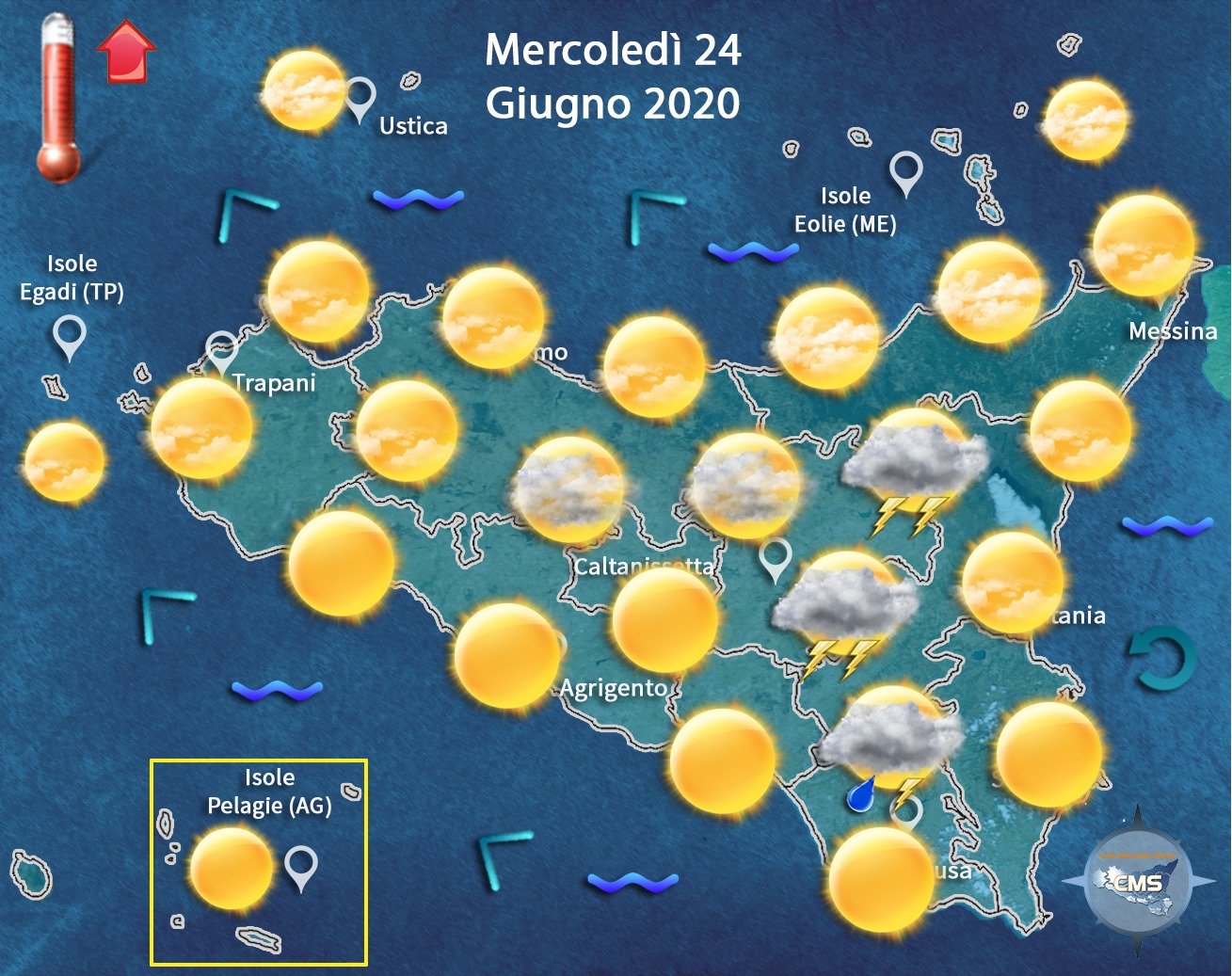Meteo, estate in Sicilia “posticipata” di qualche giorno: possibili piogge nelle zone centro-orientali