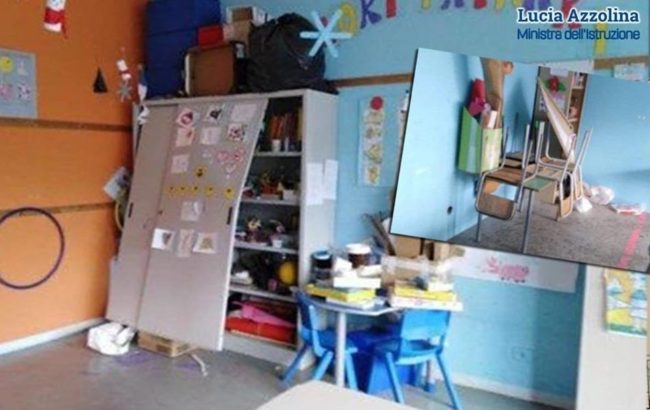 Raid vandalico scuola “Falcone”, la ministra Azzolina: “Servono segnali immediati, presto sarò a Palermo”