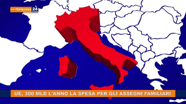 Ue, 300 mld l’anno la spesa per gli assegni familiari