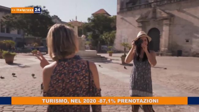 Turismo, nel 2020 -87,1% prenotazioni