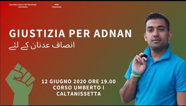 Caltanissetta, oggi si manifesta per chiedere giustizia sull’omicidio di Adnan Siddique