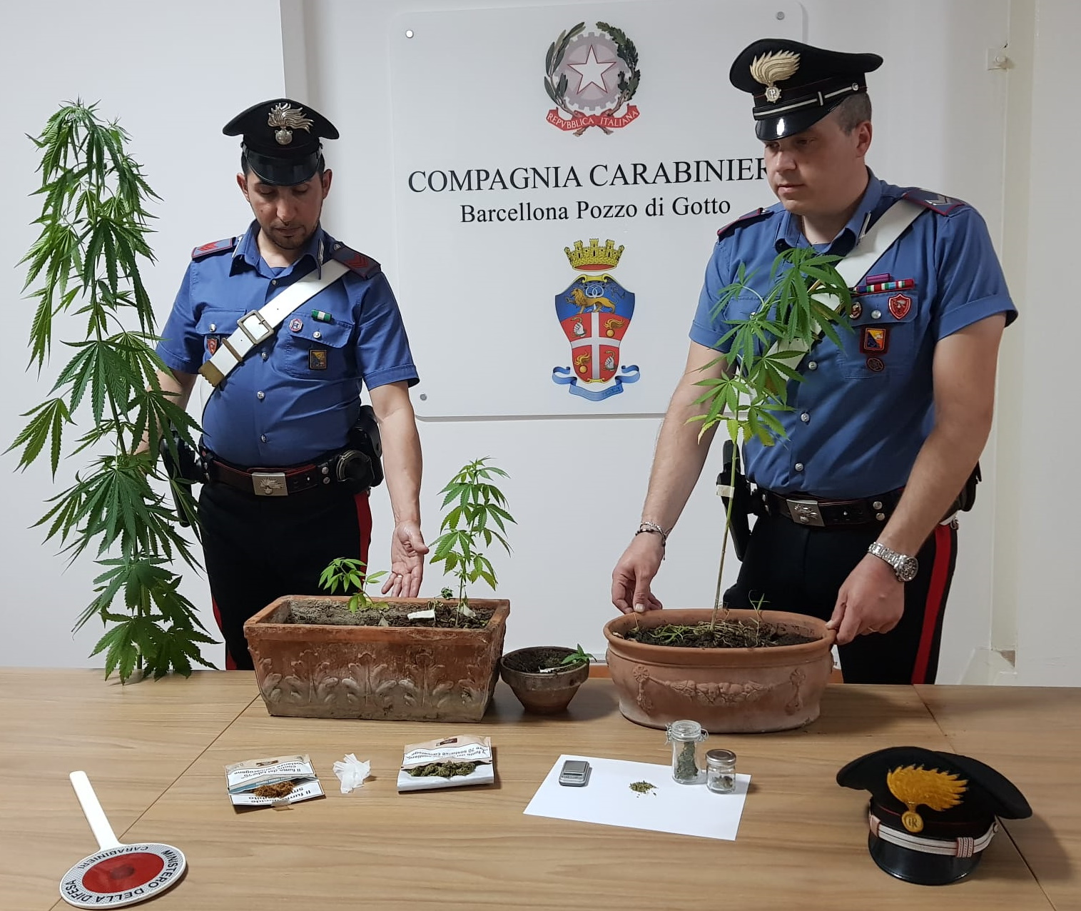 Trovato in possesso di marijuana che coltivava in pianta sul terrazzo di casa: in manette giovane 26enne