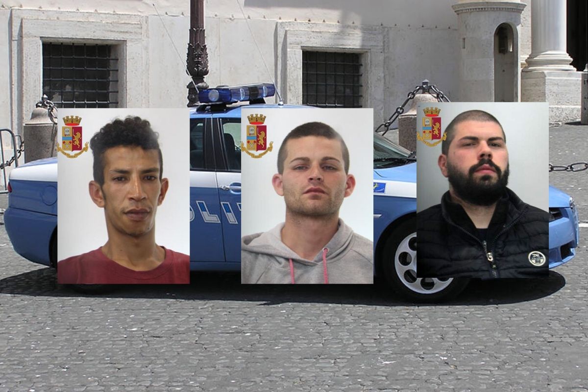 Scippo, evasione e aggressione armata: arrestati tre volti “noti” ai poliziotti – NOMI e FOTO