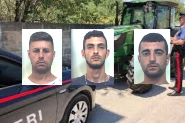 Estorsione con “cavallo di ritorno” ai danni di un imprenditore agricolo: scattano le manette per i tre estorsori