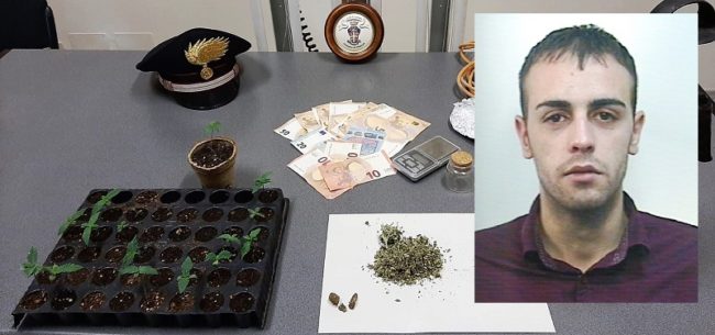 Droga nascosta ovunque, dal bagno alla cucina: in manette un 25enne del Catanese, denunciato 46enne