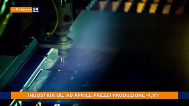 Industria Ue, ad aprile prezzi produzione -1,9%